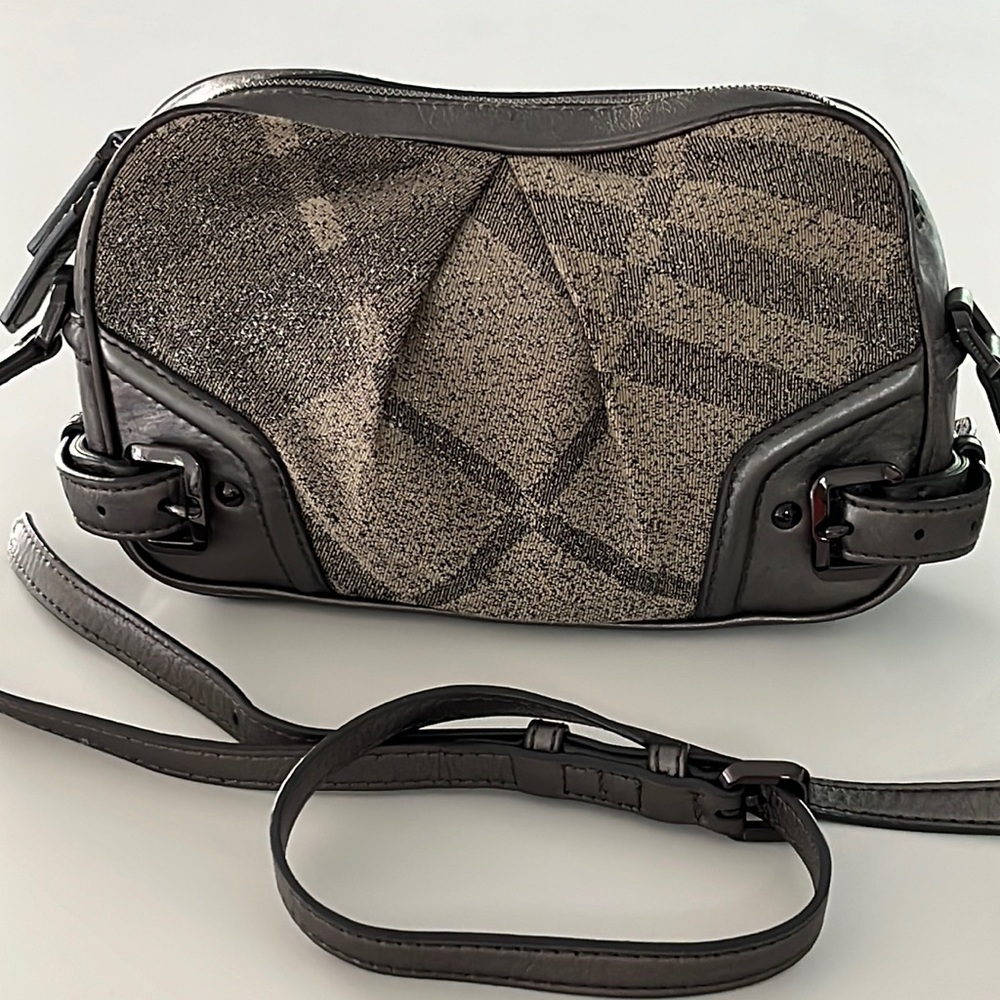 Burberry Shimmer check crossbody bag